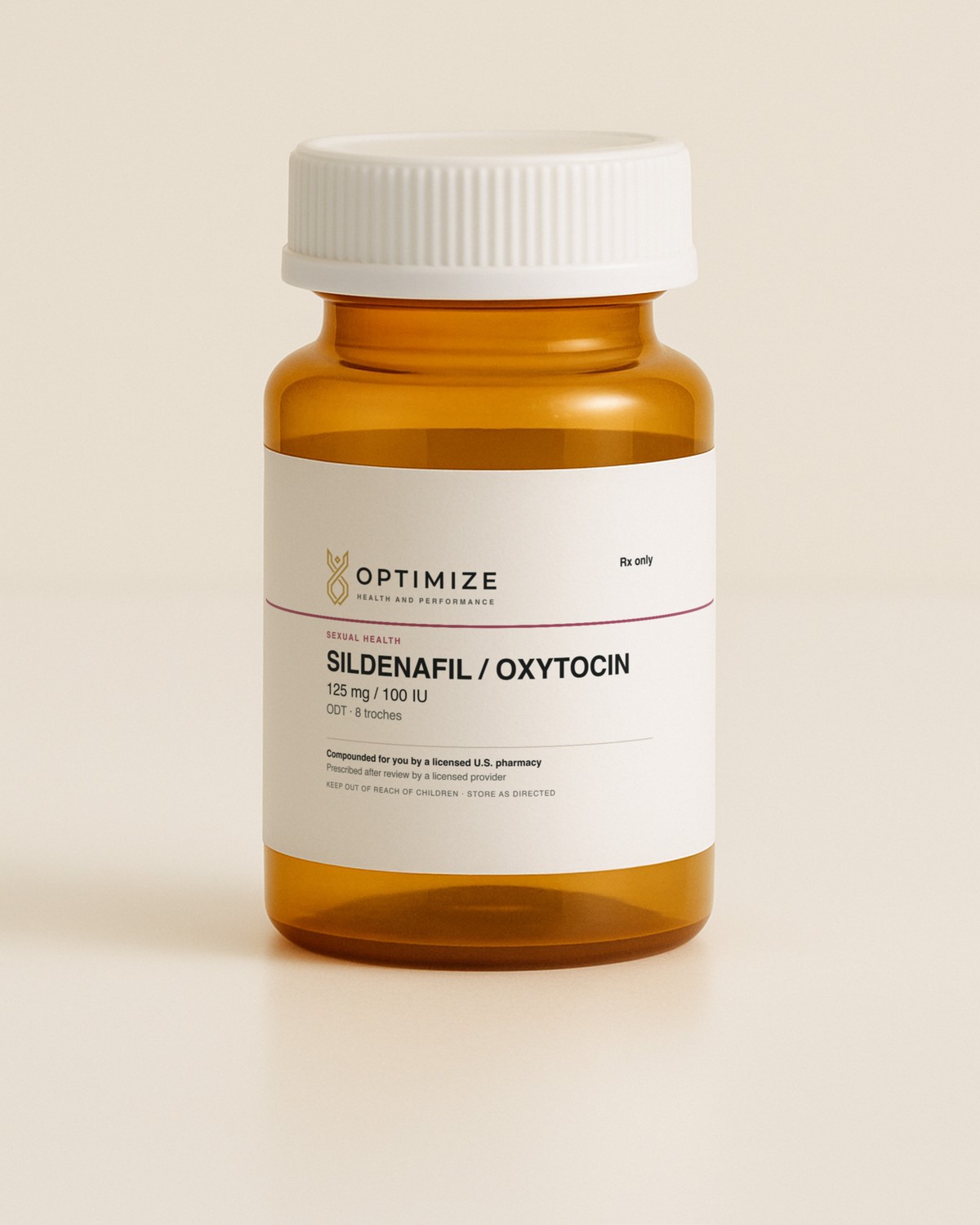 Sildenafil / Oxytocin ODT in its pharmacy container