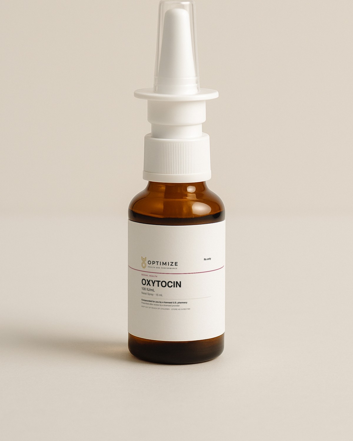 Oxytocin Nasal Spray in its pharmacy container